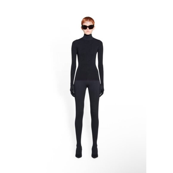 Balenciaga Womens Long Sleeve Black Top S - Picture 6 of 10